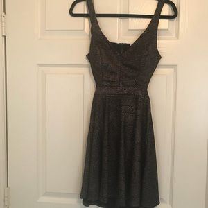 Black backless dress